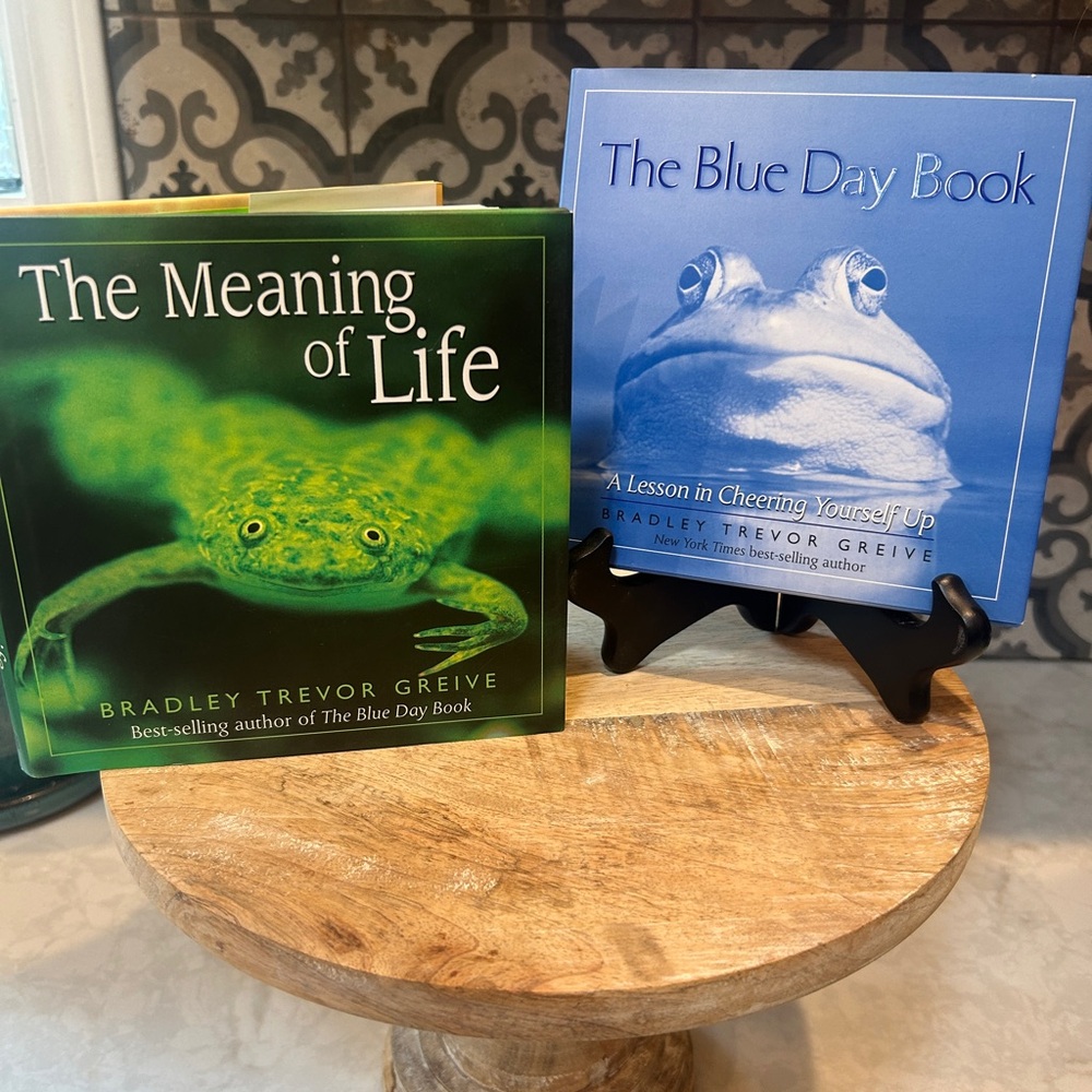 SET OF TWO- BY BRADLEY TREVOR GRIEVE-The Meaning of Life & The Blue Day Book